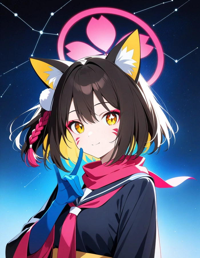 Ảnh anime Izuna Kuda Blue Archive ngầu lạ