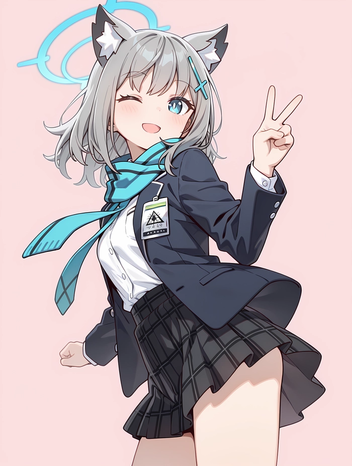 Ảnh anime Sunaookami Shiroko cực kỳ nổi bật