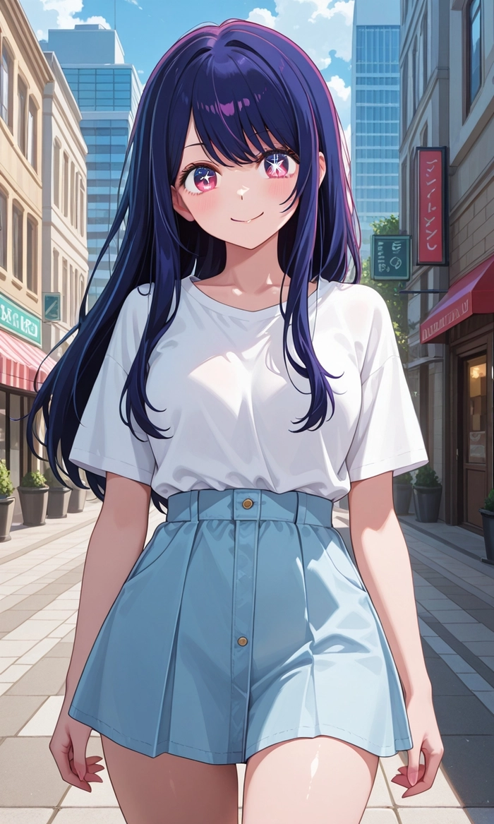 Hình Hoshino Ai anime lung linh rực rỡ