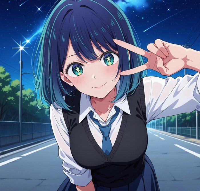 Hình ảnh nữ idol trong Oshi no Ko