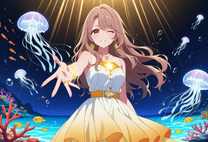 Saitou Miyako trong khung cảnh anime